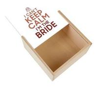 Boite Coffret en Bois - Fabulous - I can't Keep Calm I'm the Bride (11 x 11 x 3,5 cm) Multicolore