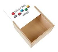 Boite Coffret en Bois - Fabulous - I got arcade gaming in my blood (11 x 11 x 3,5 cm) Multicolore