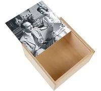 Boite Coffret en Bois - Fabulous - Jacques et Bernadette Chirac (11 x 11 x 3,5 cm) Multicolore