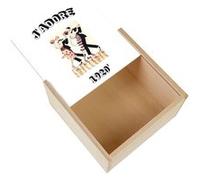 Boite Coffret en Bois - Fabulous - J'Adore 1920 Vintage Art Deco (11 x 11 x 3,5 cm) Multicolore G