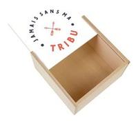Boite Coffret en Bois - Fabulous - Jamais sans ma Tribu Famille (11 x 11 x 3,5 cm) Multicolore