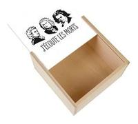 Boite Coffret en Bois - Fabulous - J'écoute les morts Bach Mozart Beethoven (11 x 11 x 3,5 cm) Multicolore G