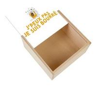 Boite Coffret en Bois - Fabulous - J'peux je suis bourré (11 x 11 x 3,5 cm) Multicolore G