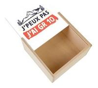 Boite Coffret en Bois - Fabulous - J'peux pas j'ai GR 10 (11 x 11 x 3,5 cm) Multicolore G