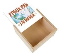 Boite Coffret en Bois - Fabulous - J'peux Pas J'ai Manga Saitama (11 x 11 x 3,5 cm) Multicolore G