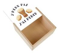 Boite Coffret en Bois - Fabulous - J'peux pas j'ai Percu (11 x 11 x 3,5 cm) Multicolore G