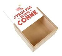 Boite Coffret en Bois - Fabulous - J'peux pas je suis conne (11 x 11 x 3,5 cm) Multicolore G