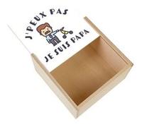 Boite Coffret en Bois - Fabulous - J'peux pas je suis Papa (11 x 11 x 3,5 cm) Multicolore G