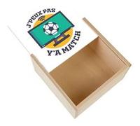 Boite Coffret en Bois - Fabulous - J'peux pas y'a match (11 x 11 x 3,5 cm) Multicolore G