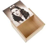 Boite Coffret en Bois - Fabulous - Judy Garland / Actrice / Dorothy (11 x 11 x 3,5 cm) Multicolore G