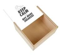 Boite Coffret en Bois - Fabulous - Keep Calm and Buy more Sneakers (11 x 11 x 3,5 cm) Multicolore G