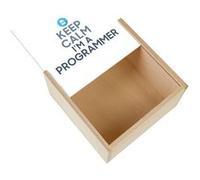 Boite Coffret en Bois - Fabulous - Keep Calm I'm a Programmer (11 x 11 x 3,5 cm) Multicolore G