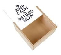 Boite Coffret en Bois - Fabulous - Keep Calm I'm Retired Now (11 x 11 x 3,5 cm) Multicolore G