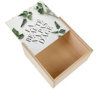 Boite Coffret en Bois - Fabulous - la Beauté n'a Pas d'Âge (11 x 11 x 3,5 cm) Multicolore G