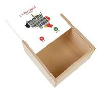 Boite Coffret en Bois - Fabulous - La Belgique M'Appelle Patrimoine (11 x 11 x 3,5 cm) Multicolore G