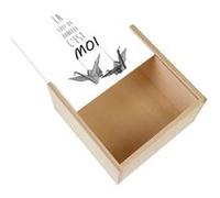 Boite Coffret en Bois - Fabulous - la Chef du Bonheur C'Est Moi (11 x 11 x 3,5 cm) Multicolore G