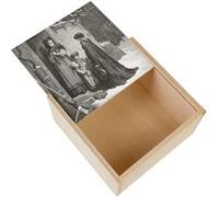Boite Coffret en Bois - Fabulous - La Cigale et La Foumi Fable LaFontaine Gustave Dore (11 x 11 x 3,5 cm) Multicolore G