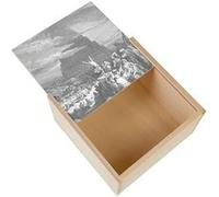 Boite Coffret en Bois - Fabulous - La Confusion Des Langues Gustave Dore (11 x 11 x 3,5 cm) Multicolore G