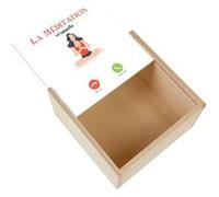 Boite Coffret en Bois - Fabulous - La Méditation M'Appelle (11 x 11 x 3,5 cm) Multicolore G