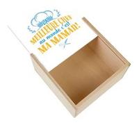 Boite Coffret en Bois - Fabulous - La Meilleure Chef au Monde c'est ma Maman (11 x 11 x 3,5 cm) Multicolore G