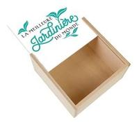 Boite Coffret en Bois - Fabulous - La Meilleure Jardiniere du Monde (11 x 11 x 3,5 cm) Multicolore G