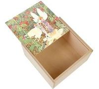 Boite Coffret en Bois - Fabulous - La Petite Poucette Les Contes d'Andersen (11 x 11 x 3,5 cm) Multicolore G