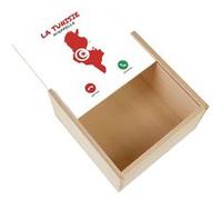 Boite Coffret en Bois - Fabulous - La Tunisie M'Appelle (11 x 11 x 3,5 cm) Multicolore G