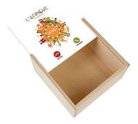 Boite Coffret en Bois - Fabulous - L'Afrique m'appelle Culture (11 x 11 x 3,5 cm) Multicolore G