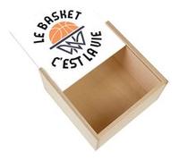 Boite Coffret en Bois - Fabulous - Le Basket c'est la Vie (11 x 11 x 3,5 cm) Multicolore G