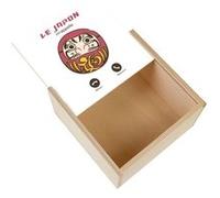 Boite Coffret en Bois - Fabulous - Le Japon M'Appelle Culture (11 x 11 x 3,5 cm) Multicolore G