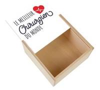 Boite Coffret en Bois - Fabulous - Le Meilleur Chirurgien du Monde (11 x 11 x 3,5 cm) Multicolore G