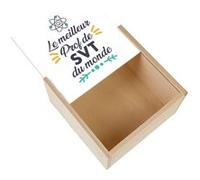 Boite Coffret en Bois - Fabulous - Le Meilleur Prof de SVT du Monde (11 x 11 x 3,5 cm) Multicolore G