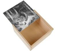 Boite Coffret en Bois - Fabulous - Le Petit Poucet Perrault Illustration Gustave Dore (11 x 11 x 3,5 cm) Multicolore G