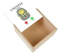 Boite Coffret en Bois - Fabulous - L'Egypte M'Appelle Pharaons (11 x 11 x 3,5 cm) Multicolore G