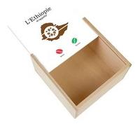 Boite Coffret en Bois - Fabulous - L'Ethiopie et son Café M'Appellent (11 x 11 x 3,5 cm) Multicolore G