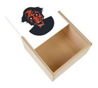 Boite Coffret en Bois - Fabulous - Lipstick Face Insidious (11 x 11 x 3,5 cm) Multicolore G