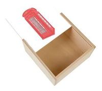 Boite Coffret en Bois - Fabulous - Londres Cabine Téléphonique Rouge (11 x 11 x 3,5 cm) Rouge