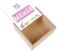 Boite Coffret en Bois - Fabulous - Ma Maman D'Amour (11 x 11 x 3,5 cm) Multicolore