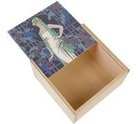 Boite Coffret en Bois - Fabulous - Madame Illustration Art Deco (11 x 11 x 3,5 cm) Multicolore G