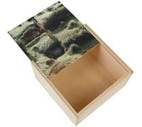 Boite Coffret en Bois - Fabulous - Maison Hobbit dans la Comté (11 x 11 x 3,5 cm) Multicolore G