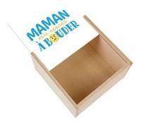 Boite Coffret en Bois - Fabulous - Maman m'a Appris à Bouder (11 x 11 x 3,5 cm) Multicolore