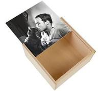 Boite Coffret en Bois - Fabulous - Marlon Brando Chat Noir (11 x 11 x 3,5 cm) Multicolore G