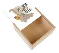 Boite Coffret en Bois - Fabulous - Meurthe et Moselle carte ancienne (11 x 11 x 3,5 cm) Multicolore G