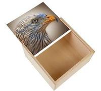 Boite Coffret en Bois - Fabulous - Milan Royal Aigle Magnifique (11 x 11 x 3,5 cm) Multicolore
