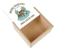 Boite Coffret en Bois - Fabulous - Mon Cheval est mon Meilleur Ami (11 x 11 x 3,5 cm) Multicolore G