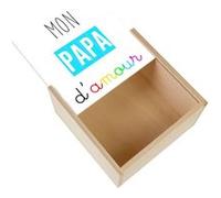 Boite Coffret en Bois - Fabulous - Mon Papa D'Amour Pere (11 x 11 x 3,5 cm) Multicolore G