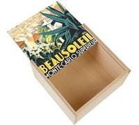 Boite Coffret en Bois - Fabulous - Monte Carlo Monaco Affiche Vintage (11 x 11 x 3,5 cm) Multicolore G