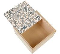 Boite Coffret en Bois - Fabulous - Motif Hieroglyphes Egyptiens (11 x 11 x 3,5 cm) Multicolore G