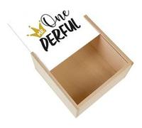 Boite Coffret en Bois - Fabulous - Mr One Derful (11 x 11 x 3,5 cm) Multicolore G