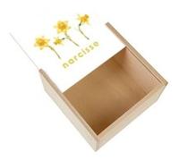 Boite Coffret en Bois - Fabulous - Narcisse Chic (11 x 11 x 3,5 cm) Multicolore G